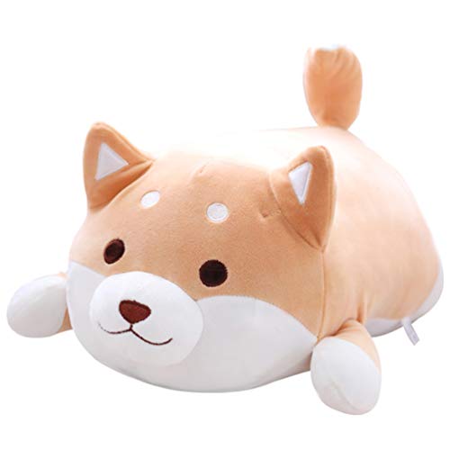 NUOBESTY Almofada de PelÃºcia Shiba Inu para Cachorro Brinquedo de Boneca Akita Fofo Travesseiro Fof