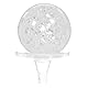 Amosfun 1 Set Kristallkugel Ornament FüR Tischbrunnen, Glaskugel Dekoration Mit StäNder, Feng Shui Kugel FüR Innenraum Und Garten, 50mm Durchmesser