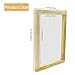 Beipoo 4 Packs Wood Silk Screen Printing Frames 10 x 14 Inch with 110 White Mesh for Screen Printing