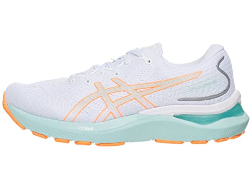 Chaussure de course sur route femme ASICS Cumulus 24 running noir blanc confortable