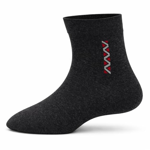 Image of Young Arrow Men's Ankle Length Socks - Pure Combed Cotton Breathable Socks for Men - 168 Needle Premium Knit Centre Motif Design, Multicolor Casual & Formal Socks