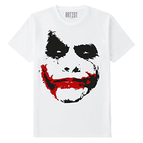 ARTIST T-Shirt Maglietta Bianca 100% Cotone - Joker (XL)