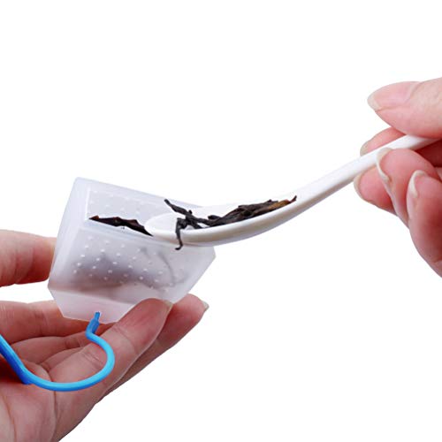 4 Pack Silicone Tea Infuser, Reusable Loose Leaf Tea Bags Strainer Set Loose Tea Steeper Tea Filter With Spoon, 4 Colors #TOP3