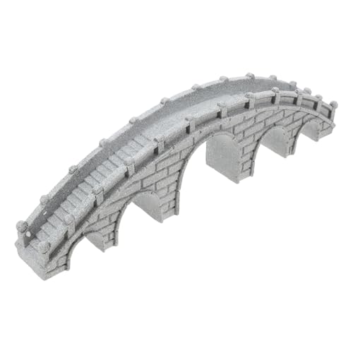 DIKACA Adornos De Puente De Piedra Decoración De Puente De Jardín Decoración De Puente De Cuerda Carretilla De Juguete Cubo De Juguete Puente De Jardín Decoración En Miniatura para