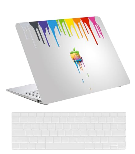 Evita arañazos en MacBook Air 13 con esta carcasa rígida A1466 y protector de teclado