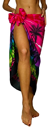 King Kameha Funky Hawaïenne Cover-up Paréo Sarong, Beach, Rose, Grand
