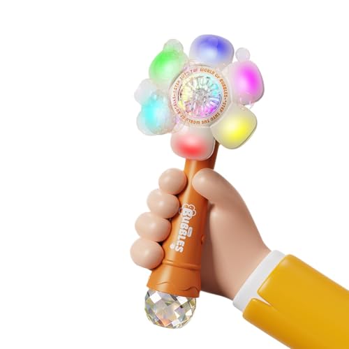Jouet à souffler à main LED et appareil à bulles solaire extérieur
