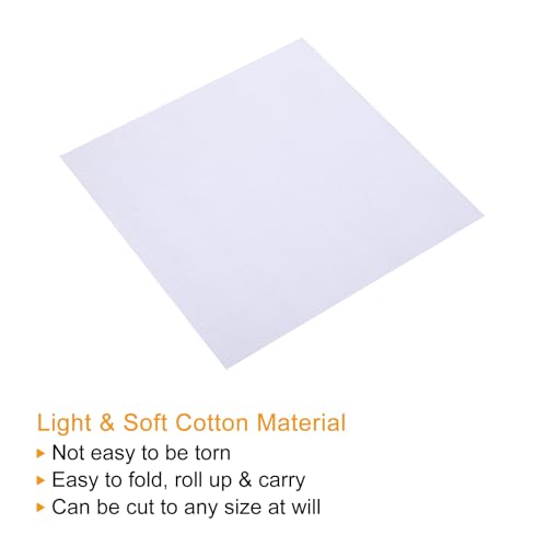 Image of PATIKIL 14 Count Cross Stitch Cloth 20 inch x 20 inch, Embroidery Cotton Fabric for DIY Needlework, White
