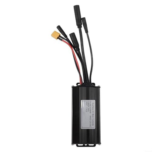 Honseadek Patinete eléctrico con motor con controlador hidrofóbico de 24 V/36 V/48 V, 26 A, 500 W/750 W, sinusoidal, para bicicleta E-para tres modos para estructura ondulada y sin escobillas