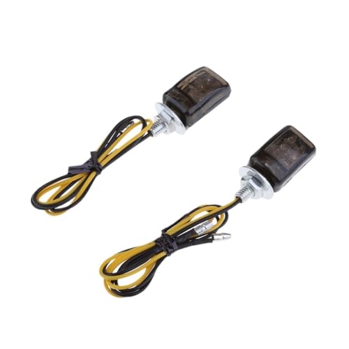 Clignotants de moto LED momt ambrés et petits modèles noirs pour customisation