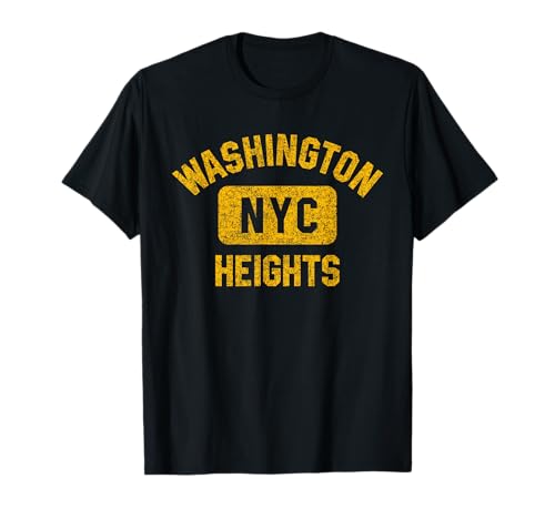 Washington Heights NYC Gym Distressed Amber T-Shirt