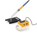 Hakea Cordless Soldering Iron, Soldering Iron Kit for Dewalt 20V Max Battery - Electric Digital LCD Display, Fast Heating Up Soldering Station for DIY, Appliance Repair (Battery Not Included)