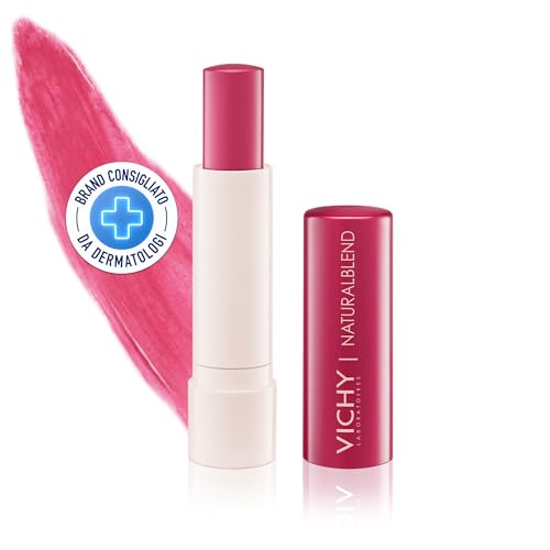 Vichy NaturalBlend, Balsamo Labbra Idratante Colorato in Stick, Labbra Idratate, Protette e Profumate, Con Burro di Cocco e Cera d'Api, Tonalità Pink, 4,5 g
