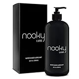 Lubricant - Personal Water Based Lube for Men, Women - Nooky Lubes 32ozTM natural liquid silk lubricants Made in USA - 100% Unconditional Money Back, No Risk Guarantee ...