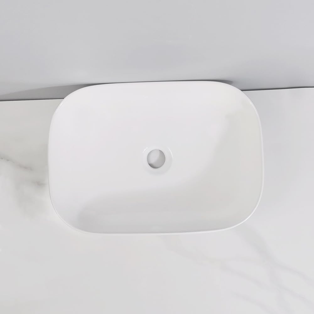 Umywalka Łazienkowa Prosta Ceramiczna Biała Umywalka Nablatowa Ceramiczna Umywalka Łazienkowa Prostokątna Nowoczesna Artystyczna Umywalka Nablatowa Umywalka Nablatow