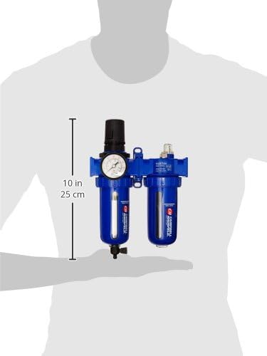 Filter Regulator and Lubricator – 3 in 1 FRL Unit - 3/8" NPT – 150 PSI (Campbell Hausfeld PA208103AV) - Image 2