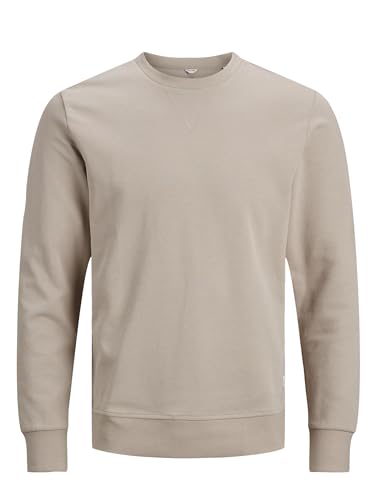 JACK & JONES Herren JJEBASIC Sweat Crew Neck, Crockery/REG, L