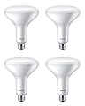 PHILIPS 560268 LED 8.8w (65w Equivalent) BR40 6-Inch Recessed Can Indoor Dimmable Light Bulb - Daylight - 800 Lumens - E26 Medium Base - 4 Bulbs