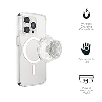 PopSockets Phone Grip for MagSafe, Magnetic Holder- Clear Glitter — image 3