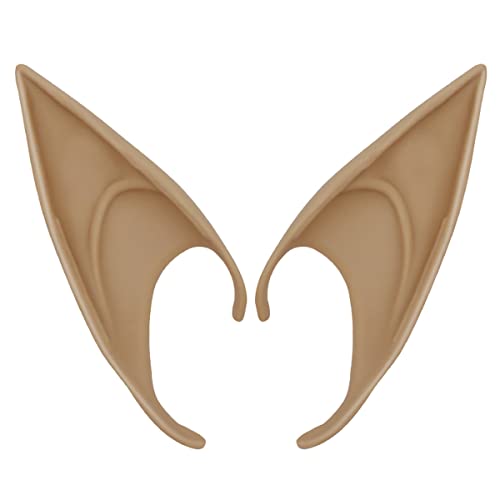 2 Pairs Elf Ears, Pixie Dress Up Cosplay Soft Pointed Ears,Masquerade Accessories Halloween Fairy Ears2