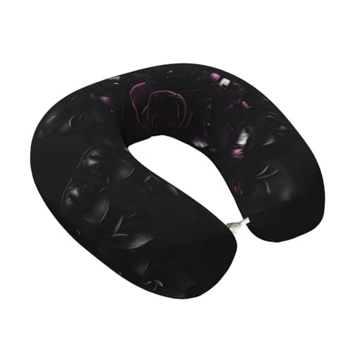 Almohada de poliéster para cuello tamaño único negra miniatura 2