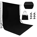 tela fondo blanco fotografia 【Fácil de colgar】 6 clips de resorte duraderos + 1 bolsa de almacenamiento+fondo de pantalla verde con diseño de orificio de barra horizontal.Permite montaje de techo de pantalla verde.Puede fijar el fondo con un clip de resorte o usar un orificio de barra horizontal para trabajar con el soporte de fondo : el soporte de pantalla verde no está incluido en este paquete)