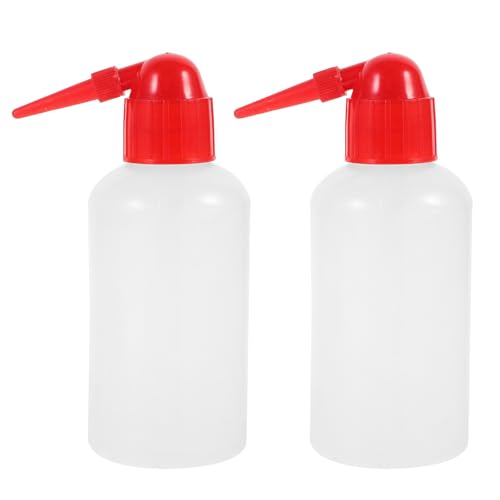 GALPADA 2 Pack 250Ml Laboratory Wash Bottles with Narrow Bent Tip Portable Plastic Wash Bottles with Scale Pointed Mouth for Scientific and Industrial Use