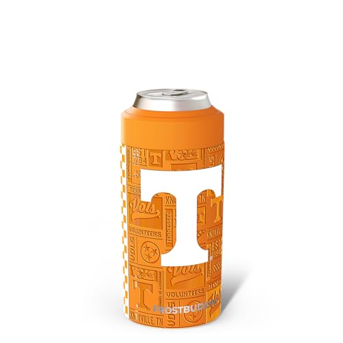 Image of Frost Buddy Universal Can Cooler - Fits 12 & 16 oz (Tennessee Vols | 3D) | 20x colder, cold up to 24 hrs | Fits slim cans & bottles | Sleek, lightweight design | No sweat, no condensation