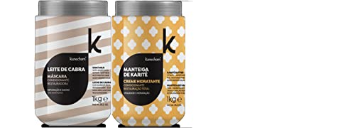 kanechom Linha Classics - Kit de Mascaras Condicionantes Restauradoras Leite de Cabra e Manteiga de Karite (2 x 1000 Gr) - (Goat Milk and Karite Butter Restoration Masks Set (2 x Net 35.27 Oz))