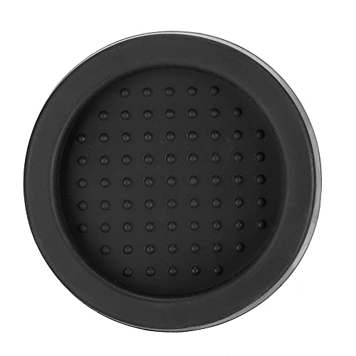 Jerliflyer tamper mat coffee tamping,Lightweight Non Slip Small Coffee Tamper Pad for Kitchen Bar Coffee Shop (60mm Black)