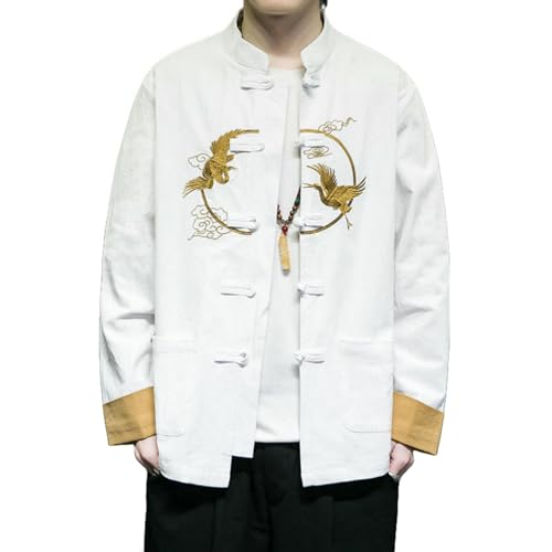 Chemise Hanfu en coton et lin parfaite pour vos séances de méditation et moments de détente
