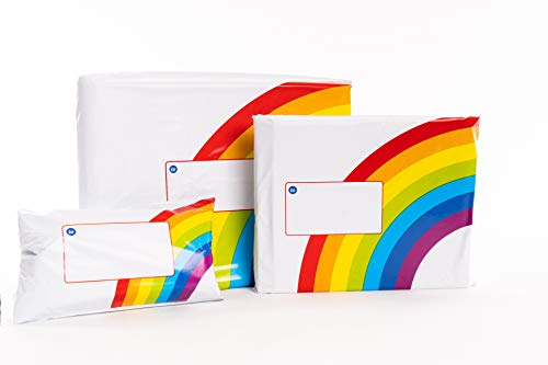 Enveloppe plastique arc-en-ciel indéchirable pour sécuriser vos envois