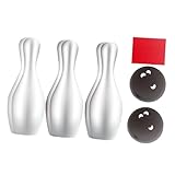 DeeRace 【2025新開発】キッズボウリングセット ボウリングピン&ボールゲームセット 屋内 屋外 パーティー用品 ゲーム イベント 子供へのプレゼント 幼稚園 スポーツボール 知育玩具 屋内 屋外 子供用スポーツゲーム 家庭 アウトドア用 キッズ教育運動技能おもちゃ, ボウリングピン6本入り
