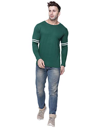 Image of Farbot Men's Regular Fit T-Shirt (FAR 005 S Green Small)