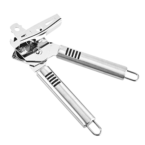 Unomor 1pc Multifunctional Stainless Steel Can Bottle Opener Non- Handle for Parties Events Compact Design for Effortless Lid Removal