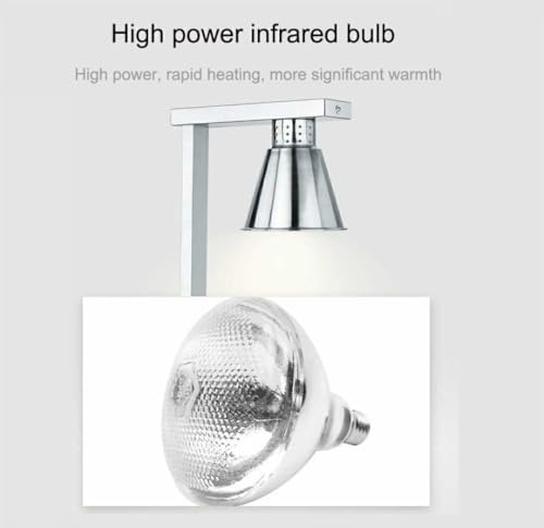 Shoppers Hub PNQ 865W Electric SS Triple Headed Food Lamp Warmer with Top and Bottom Heating for Ideal Heavy Duty Use in Commercial Culinary Places. (Colour: Rose Gold)