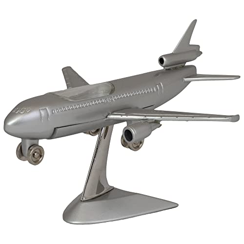 Sanis Enterprises Jet Airplane Clock,Silver #TOP1