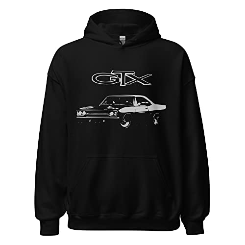 Image of JG Infinite 1970 GTX American Muscle Car Classic Cars Collector Automotive Nostalgia Hoodie, Black, XXL