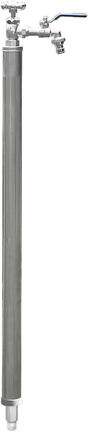Outdoor Vertical Garden Water Column - Stainless Steel Floor-Mounted Faucet(100cm/39in)