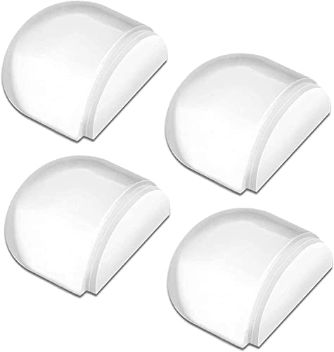 Hausprofi Doorstop, Self-Adhesive Door Stopper For Wall Protection Door Buffer Floor Stop For The Home And Office Wall Protector - Clear 4Pcs，L:1.66,W:1.57,H:0.9(Inch) #TOP22