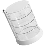 HAKIDZEL Caja Organizadora de Joyas Multicapa de Plástico Transparente Gran Capacidad y Diseño Giratorio para Almacenar Pendientes y Collares en Dormitorio o Tienda
