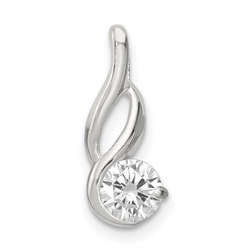Collier diamant imitation en argent 925, le cadeau idéal de 16x6 mm pour femme