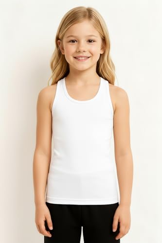 Image of Kurve Premium Girls Seamless Supersoft Wide Strap Comfortable Racerback Tank (Made with Love in The USA)