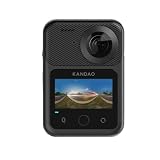 KanDao QooCam 3 Ultra 360 Action Camera,10-Bit Video, 8K Waterproof Sports Camera Dual 1/1.7' Sensors,96MP Photo,HDR,F1.6 Fast Aperture, Built-in GPS, Stabilization, AI Tracking,in-Camera Stitching