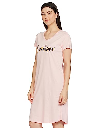 Image of Amazon Brand - Eden & Ivy Women's Cotton Knee Length Regular Fit Nighty (Available in Plus Sizes)