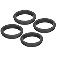 Passacavi In Gomma A Scatto 10 Pz - Uxcell - Diametro 4,5mm Foro 2mm, Spessore 8mm - Nero