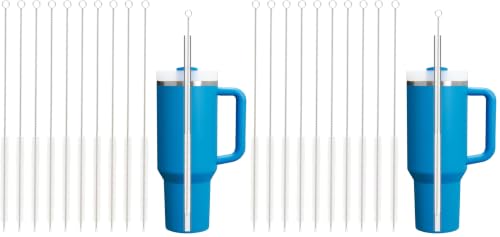 Image of Straw Cleaner Brush for Stanley, 10Pcs Extra Long Straw Cleaning Brush for 40oz 30oz 20oz 14oz Stanley Mug and Cleaning More Glass, Stainless,Bottle and Silicone Straw (Pack of 2)