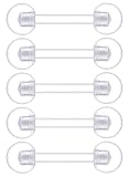 [From da Phactory] フロム ダ ファクトリー シークレットピアスシリーズ アクリル ストレートバーベル 5本セット 軟骨ピアス (16G, シャフト8mm, ボール4mm,カラー クリア)