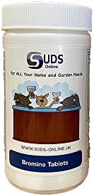 SUDS-ONLINE 50 x 20g Bromine TABLETS SWIMMING POOLS, SPA'S & HOT TUBS