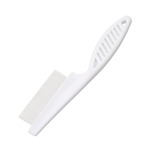 Dearanswer White Pet Comb Flea Comb Dense Tooth Comb Pet Supplies - Image 3